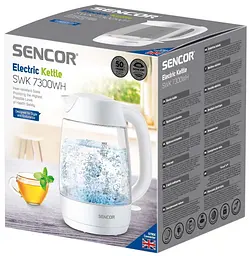 Електрочайник Sencor SWK 7300WH (6886085) - мініатюра 5