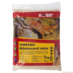 Субстрат для пустельних рептилій Hobby Terrano Desert Sand​ natural ​0,1-0,4​мм 5кг (34085)