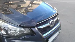Дефлектор капоту мухобійка для Subaru Impreza 2011-/ XV 2012-, темний