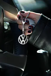 Срібний брелок Volkswagen (Фольксваген) (9002.3) - мініатюра 2