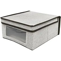 Короб для зберігання Handy Home з кришкою 30x28x15 см сірий (ESH07)