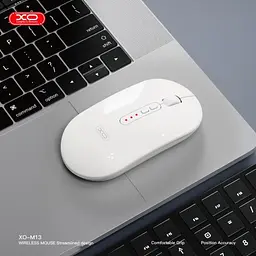 Комп'ютерна мишка XO M13 Tri-mode bluetooth Wireless Silent Mouse Біла - мініатюра 2