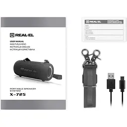 Портативна акустика REAL-EL X-725 Black (EL121600028) [134898] - мініатюра 12