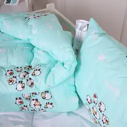 Набір дитячий MirSon зима Kids Time 20-0030 Lambs 110x140 см EcoSilk: ковдра з подушкою (2200009664496) - мініатюра 3