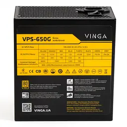 Блок живлення Vinga 650W (VPS-650G) - мініатюра 7