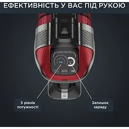 Пилосос Rowenta X-Force Flex 12.60 Auto Animal безпровідний чорно-червоний (RH98A9WO) - мініатюра 3