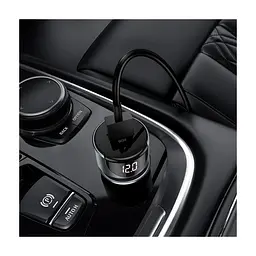 Зарядний пристрій HOCO 1xUSB-C PD20W + 1xUSB QC3.0 car adapter Z42 black (6931474742544) - мініатюра 7
