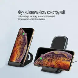 Зарядний пристрій ColorWay Wireless Stand 10W Blue (CW-CHW30Q-BL) - мініатюра 6