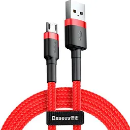 Кабель Baseus Сafule Cable USB to Lightning 2.4A 2m CALKLF-C09 Red - мініатюра 6