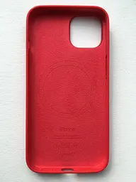 Чохол протиударний силіконовий Silicone Case MPRW3ZE/A MagSafe (Original) для Apple iPhone 14 (6.1") Red - мініатюра 2