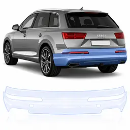 Антигравійна захисна бронеплівка за лекалами для Audi Q7 4M 2015-2019 - задній бампер