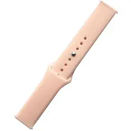 Ремінець Silicone 20 mm Watch Active/Galaxy S4 42 mm/Gear S2/Xiaomi Amazfit Рожевий