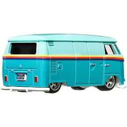 Колекційна модель машинки Hot Wheels Преміальні автівки Volkswagen T1 Panel Bus бірюзова (GJT68/HKF18) - мініатюра 4