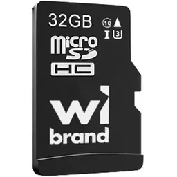 Карта пам'яті Wibrand microSDHC, 32Gb, Class10 UHS-I U3, без адаптера (WICDHU3/32GB)