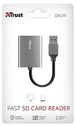 Кардридер алюминиевый USB 3.2 - SD-microSD Trust Dalyx - мініатюра 5