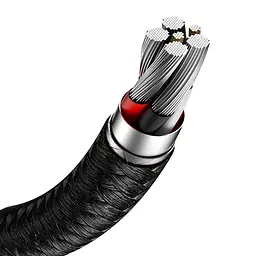 Кабель Baseus Cafule Series Metal Data Cable USB to Type-C 66W 1m CAKF000101 Black - мініатюра 6