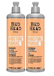 Зволожуючий безсульфатний шампунь та кондиціонер TIGI Bed Head Moisture Maniac Shampoo по 400 мл