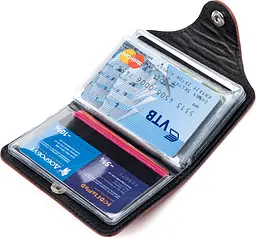 Шкіряна візитниця SHVIGEL 7,5х10,5 см acs0015977 - мініатюра 3