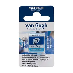 Фарба акварельна Van Gogh (512) Кобальт синій (ультрамарин) кювета Royal Talens (8712079048037)