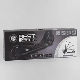 Самокат Best Scooter 92х48х104 см Чорний 000231489 - мініатюра 2