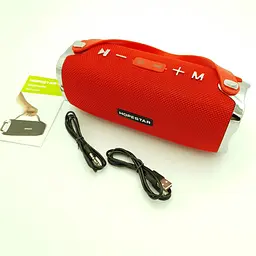 Бездротова акумуляторна колонка Bluetooth акустика FM MP3 AUX USB Hopestar H24 червоний - мініатюра 7
