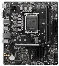 Материнська плата LGA1700, MSI PRO H610M-E, H610, 2xDDR5, Int.Video(CPU), 4xSATA3, 1xM.2, 1xPCI-E 4.0 x16, 1xPCI-E 3.0 x1, ALC893, RTL81 VGA/HDMI, MicroATX - мініатюра 2