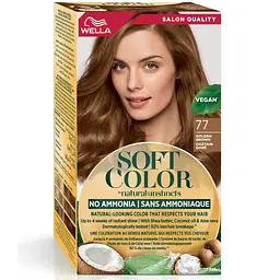 Фарба для волосся Wella Soft Color Безаміачна 77 - Золотисто-коричневий (3614228865777) - мініатюра 1