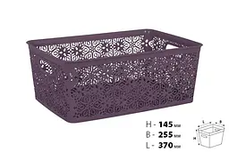 Кошик Violet House 0504 №4 Ажур Plum, 14 л, фіолетовий (0504 №4 Ажур PL б/кр. 14 л) - мініатюра 2