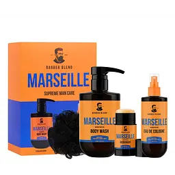 Подарунковий набір косметики для чоловіків Barber Blend Marseille, 4 шт.