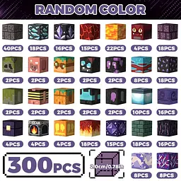 Магнітний конструктор Minecraft 300 шт по грі Майнкрафт Підземелля та лава Mk001019.3 - мініатюра 4