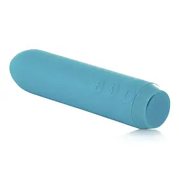 Мінівібратор Je Joue - Classic Bullet Vibrator Teal з глибокою вібрацією і фіксацією на палець + подарунок косметичка - мініатюра 4