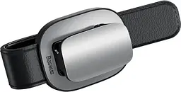 Автотримач для окулярів Baseus Platinum Vehicle Eyewear Clip Clamping Type Silver (ACYJN-B0S) - мініатюра 3