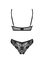 Комплект білизни Obsessive Serena Love XL/XXL чорний - мініатюра 6