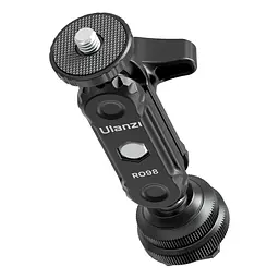 Шарнірне кріплення Ulanzi R098 Double Ball Heads with Code Shoe Mount UV-2954 R098 Black - мініатюра 3