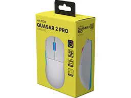 Миша Hator Quasar 2 PRO Wireless White/Cyan (HTM561WC) - мініатюра 4