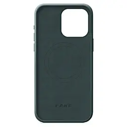 Кожаный чехол-панель для Apple iPhone 15 Pro Max, FAKE Leather Case, зеленый, искусственная кожа, премиум-класс, противоударный, защита всего корпуса, с мягкой подкладкой, поддержка MagSafe и беспроводной зарядки, ArmorStandart (ARM76309) - мініатюра 2