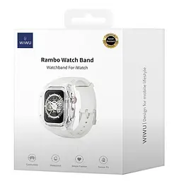 Ремінець WiWU Rambo для Apple Watch 49mm White - мініатюра 4