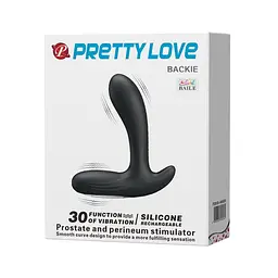 Стимулятор простати Pretty Love Backie, 13 см чорний - мініатюра 8