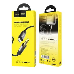 Кабель Hoco UPA13 Pisces Cable Sound source series Apple digital audio 1A 1m Black - мініатюра 2