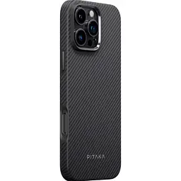 Чохол Pitaka Military-Grade Protective Case Twill 600D для Apple iPhone 16 Pro Black/Grey (KI1601PPA) [132154] - мініатюра 2
