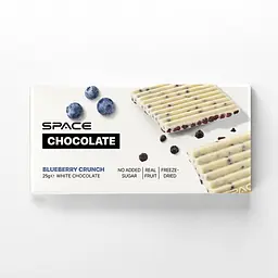 Білий шоколад Spacefood Space Chocolate Blueberry Crunch, 25 грам - Чорниця