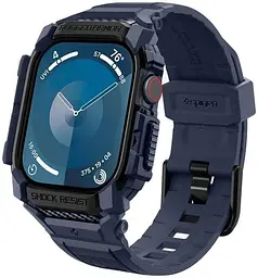 Чохол-ремінець Spigen Rugged Armor Pro для Apple Watch 10 46 mm Navy Blue (ACS08606)
