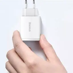 Мережевий зарядний пристрій Baseus Cube Fast Charger 2 USB+Type-C 30 W P10111402213-00 White - мініатюра 5