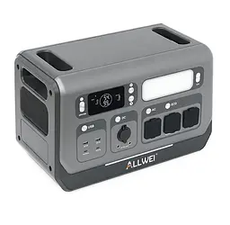Портативна зарядна станція ALLWEI PPS-2400 Portable Power Station + BAT B200 Pro 2400W 4096Wh LiFePO4 - мініатюра 9