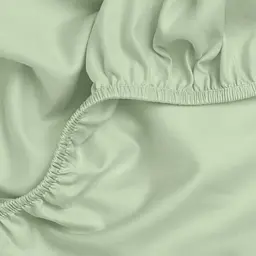 Простирадло Cosas на резинці сатин 90x190x25 sage, аквамарин (52Satin_Sage_90x190x25) - мініатюра 2
