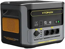 Зарядна станція FlashSpeed 1500, Black/Grey, 1500 Вт / 1548 Вт/год, 2xType-C (100 Вт) Vtoman teh0028578 - мініатюра 2