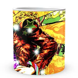 Кухоль GeekLand Неймовірні пригоди ДжоДжо JoJo's Bizarre Adventure Джотаро Куджо Колаж Промені JJ 02.422 330 мл білий - мініатюра 2