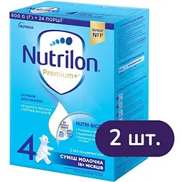 Сухая молочная смесь Nutrilon Premium 4+, 1.2 кг (2 пак. x 600 г)