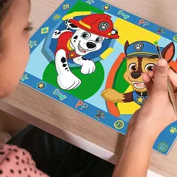 Картина за номерами Щенячий патруль Ravensburger CreArt Junior Paw Patrol 2 картини з рамкою 5 акрилових фарб від 5 років (SKU-278) - мініатюра 4