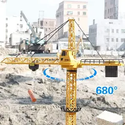 Іграшка кран на радіокеруванні Tower Crane 8063E Будівельний баштовий кран із дистанційним керуванням - мініатюра 6